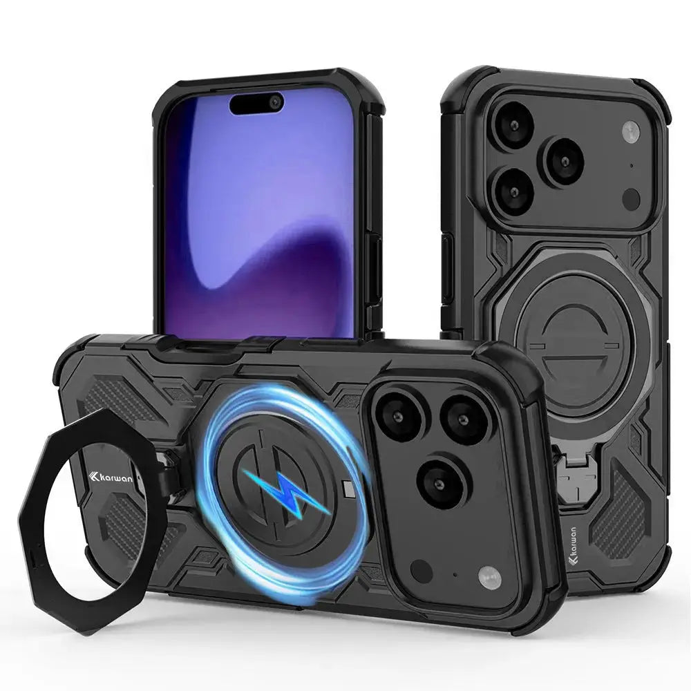 Karwan Vanguard Rugged Kickstand MagSafe Case for iPhone 17 Pro Karwan