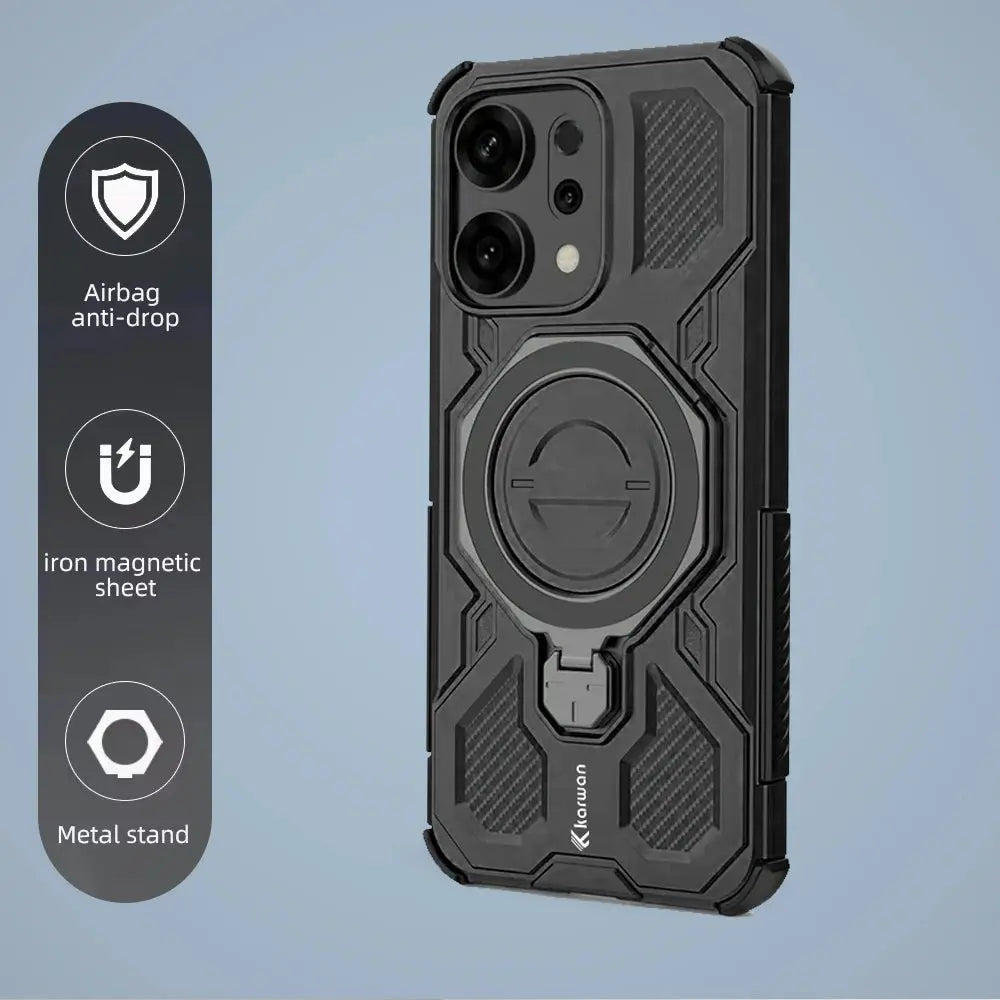 Karwan Vanguard Rugged Kickstand  MagSafe Case for Oppo Reno 14 - Karwan