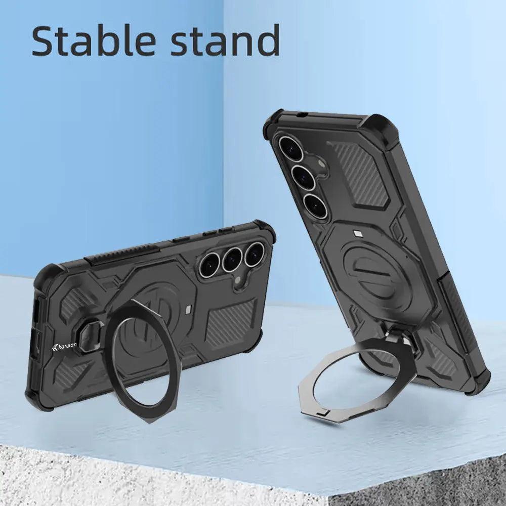 Karwan Vanguard Rugged Kickstand  MagSafe Case for Samsung Galaxy S25 FE Karwan