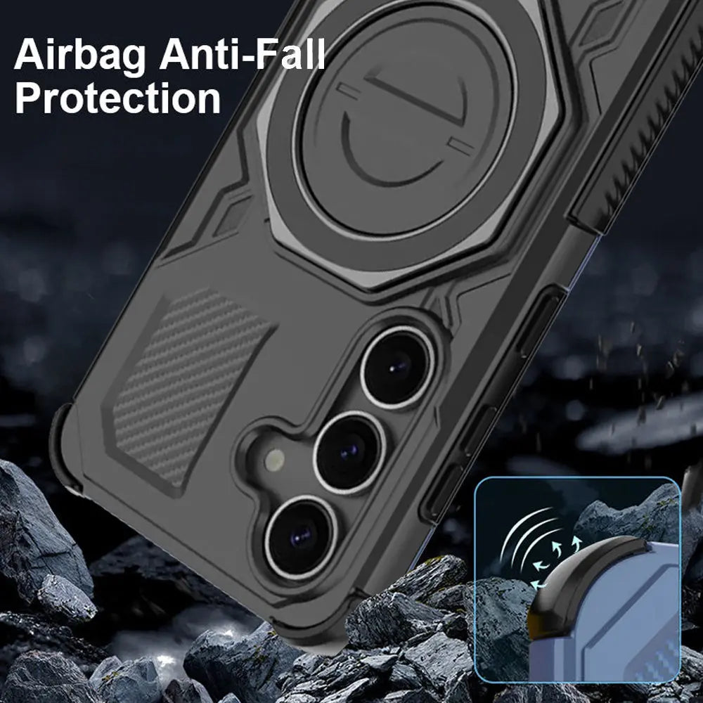 Karwan Vanguard Rugged Kickstand  MagSafe Case for Samsung Galaxy S25 FE Karwan