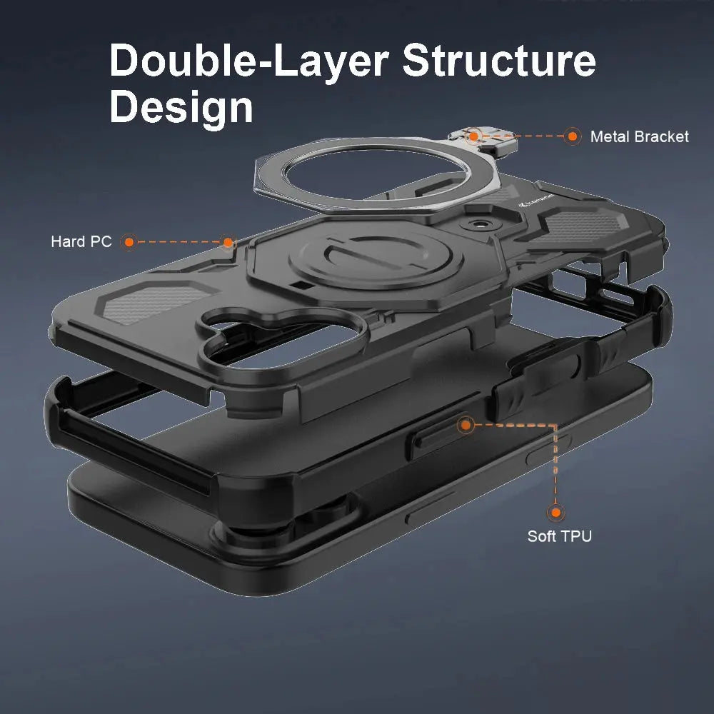 Karwan Vanguard Rugged Kickstand MagSafe Case for iPhone 17 - Karwan