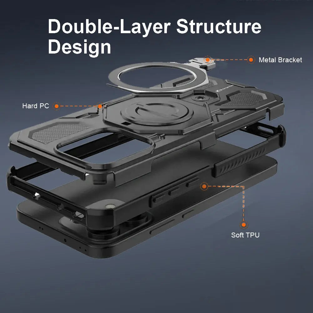 Karwan Vanguard Rugged Kickstand  MagSafe Case for Oppo Reno 14 Pro Karwan