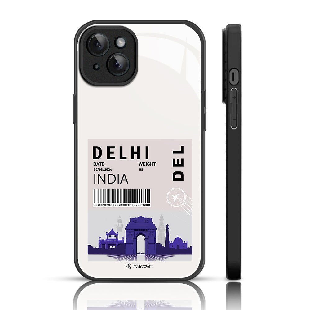 City Name Glass Phone Back Case For iPhone 14