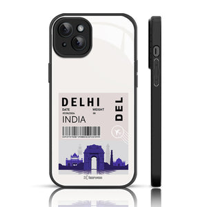 City Name  Glass Phone Back Case For iPhone 14.