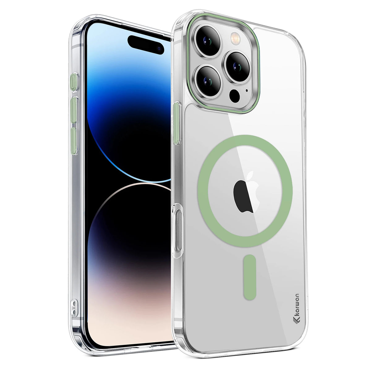 Karwan Magnetic Clear Case for iPhone 14 Pro – Anti-Yellowing MagSafe Cover
