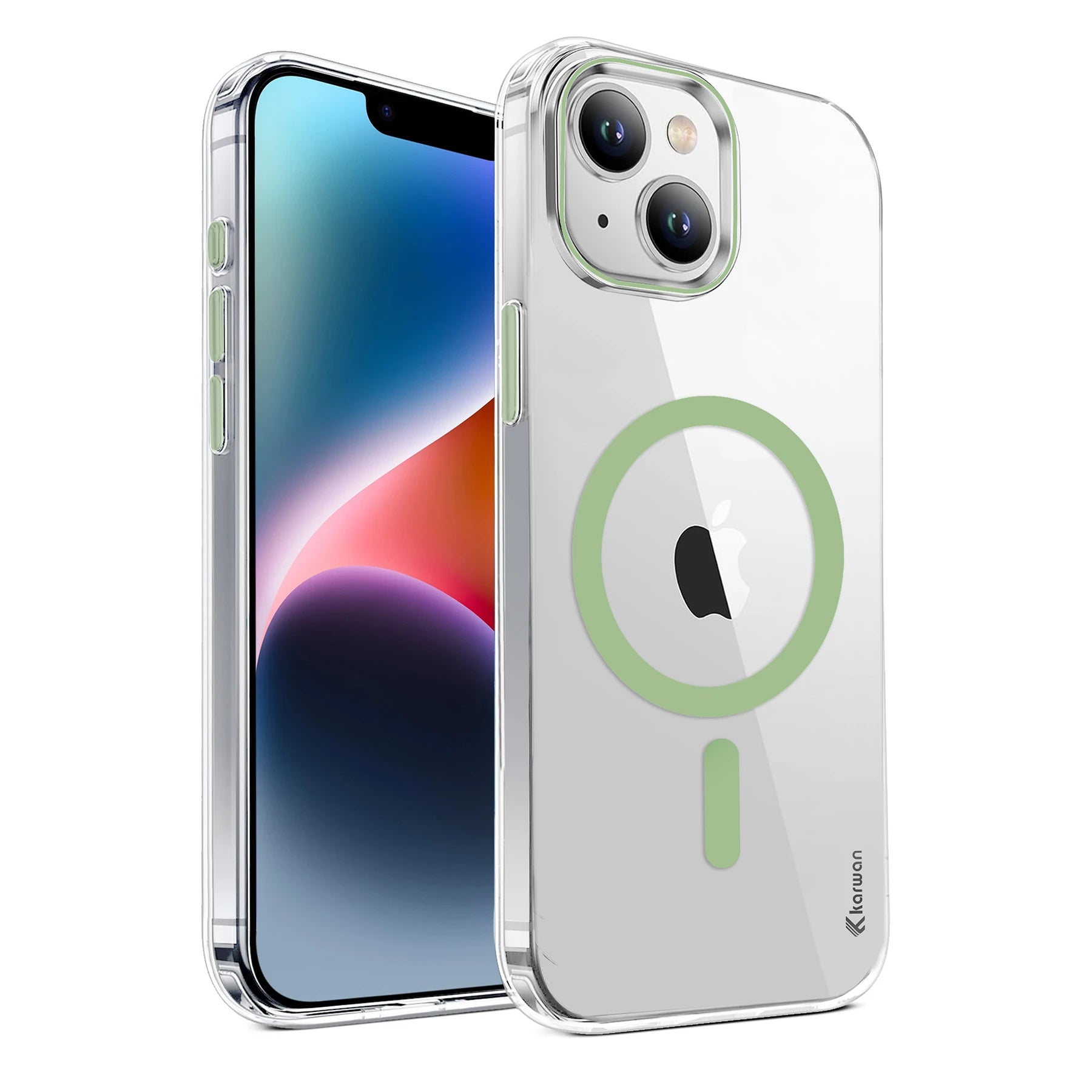 Karwan Magnetic Clear Case for iPhone 14 – Anti-Yellowing MagSafe Cover