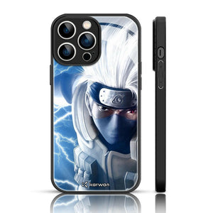 Anime Glass Phone  Back Case For iPhone 14 Pro.