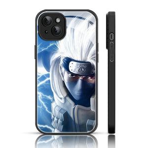 Anime Glass Phone  Back Case For iPhone 15.