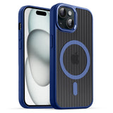 Magnetic Back Cover with Metal MagSafe Ring For iPhone 15 Plus – Sleek, Anti-Fingerprint, and Durable Protection