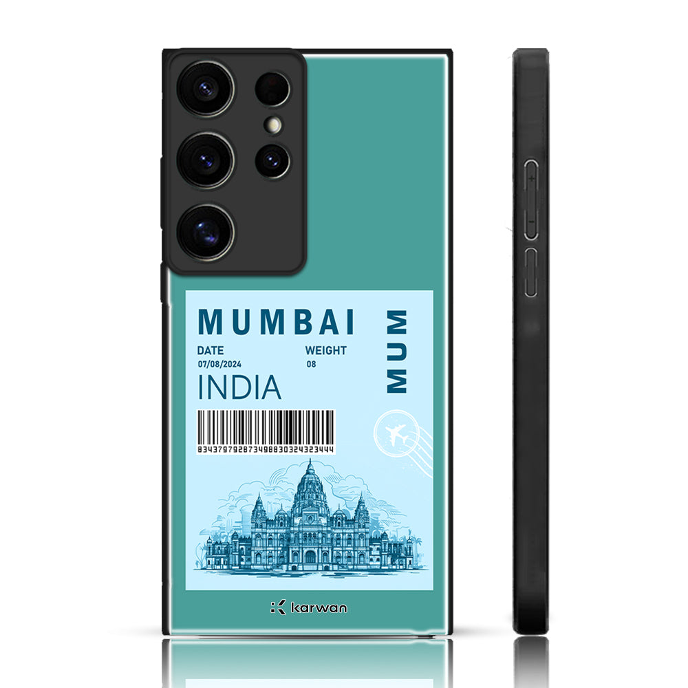 City Name  Glass Phone Back Case For Samsung S24 Ultra.