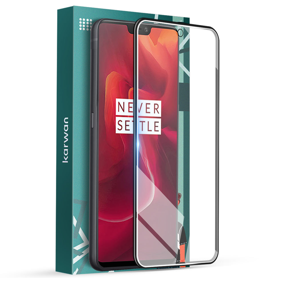 Tempered Glass Screen Protector For Oneplus 6T  9H Hardness, Scratch Resistant, Military Grade Protection, Case Friendly