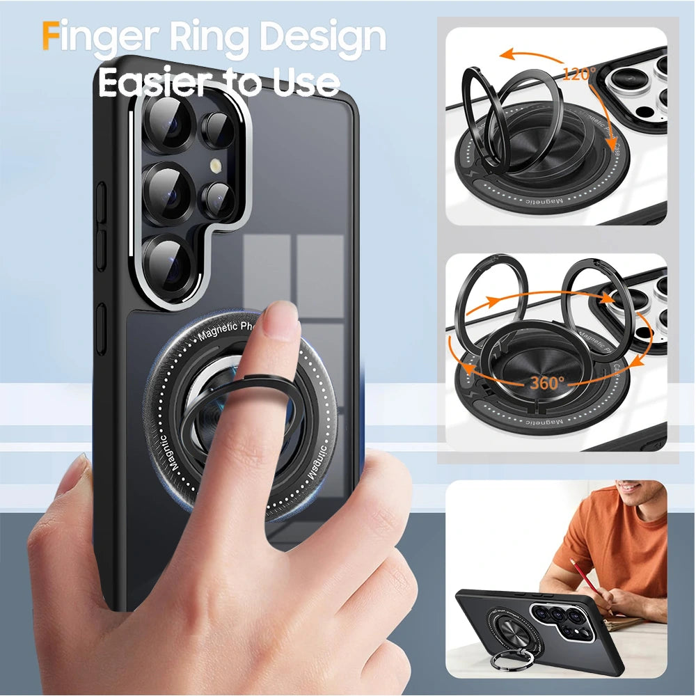 Karwan Orbit 360° Magsafe Ring Case for Samsung S23 Ultra