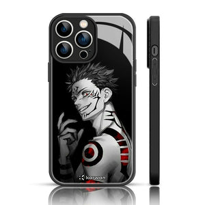 Anime Glass Phone  Back Case For iPhone 14 Pro.