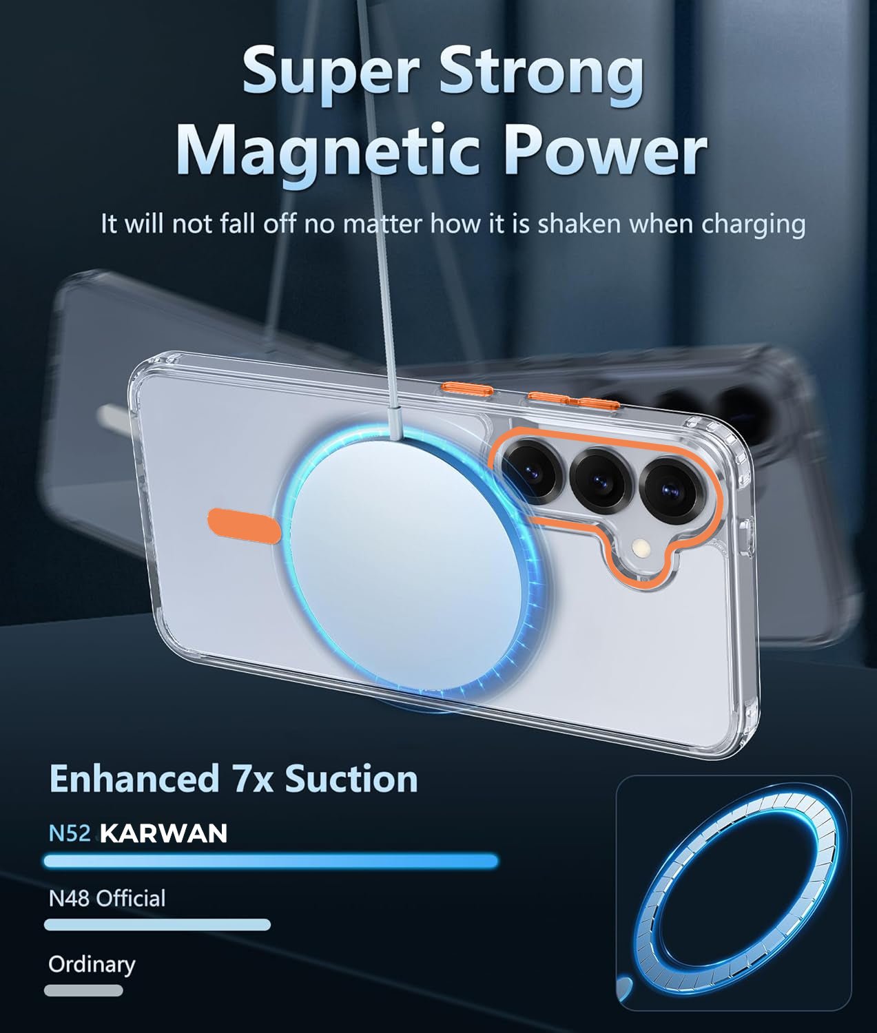 Karwan Magnetic Clear Case for Samsung s24 Plus - Karwan