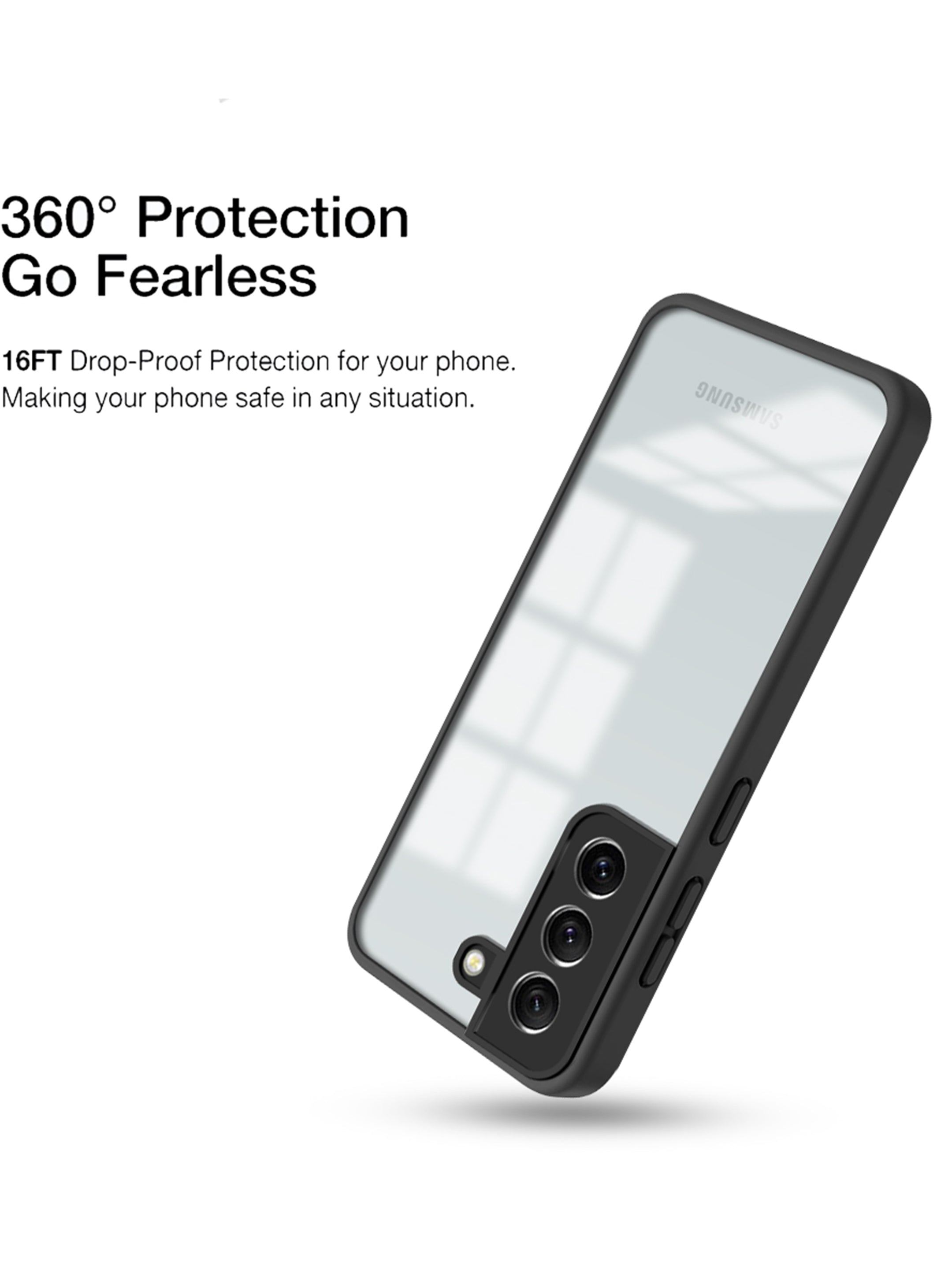 UltraShield: 360° Drop-Proof For Samsung S21 Fe Case with Enhanced Camera Protection