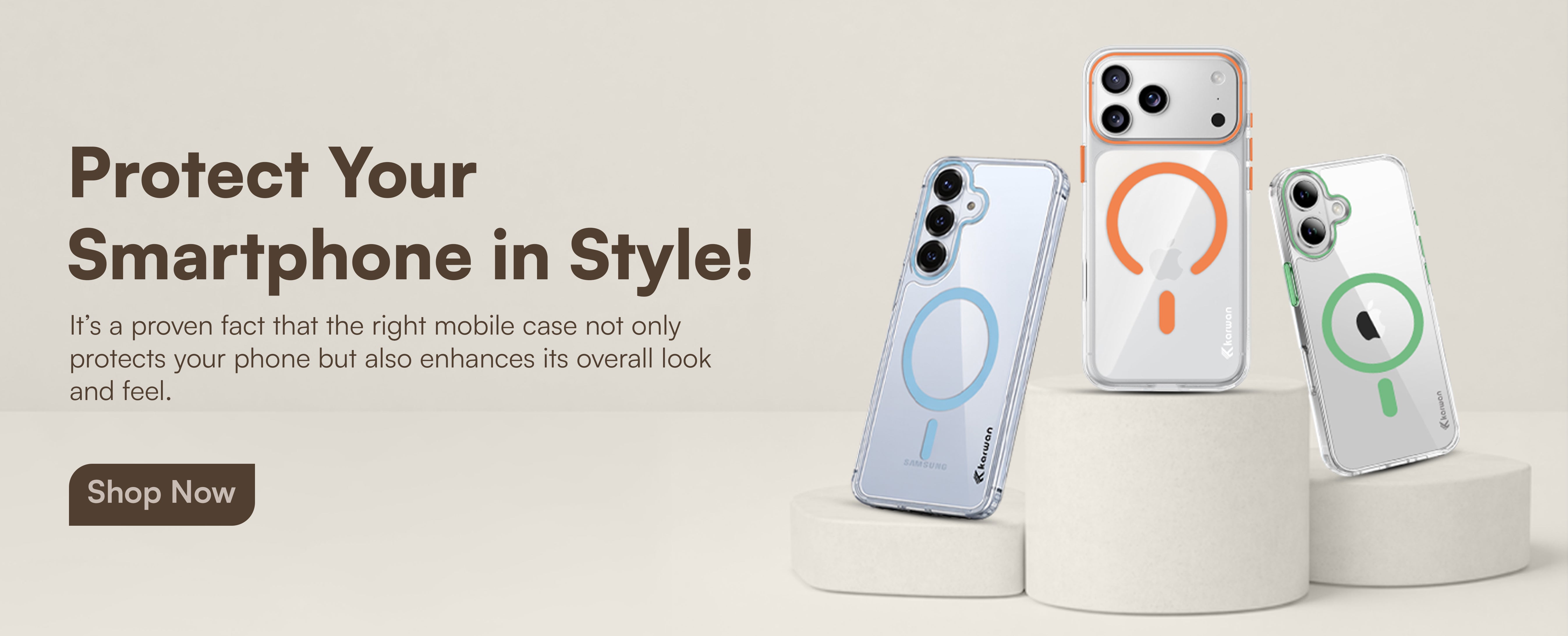 Karwan mobile accessories – Phone cases, GaN chargers, power banks – Shop online India
