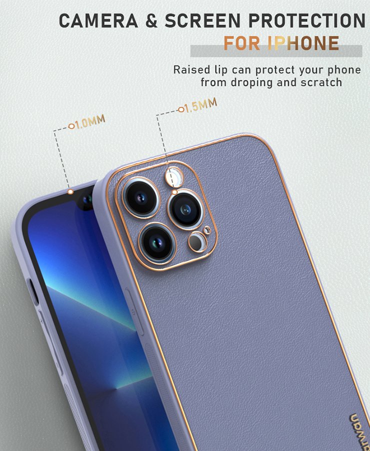 GOLDEN-LEATHER-IP-PRO-PURPLE - CAMERA PROTECTION