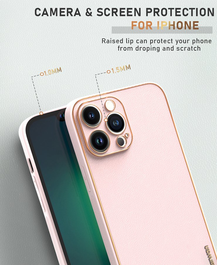 GOLDEN-LEATHER-IP-PRO-Pink-CAMERA PROTECTION