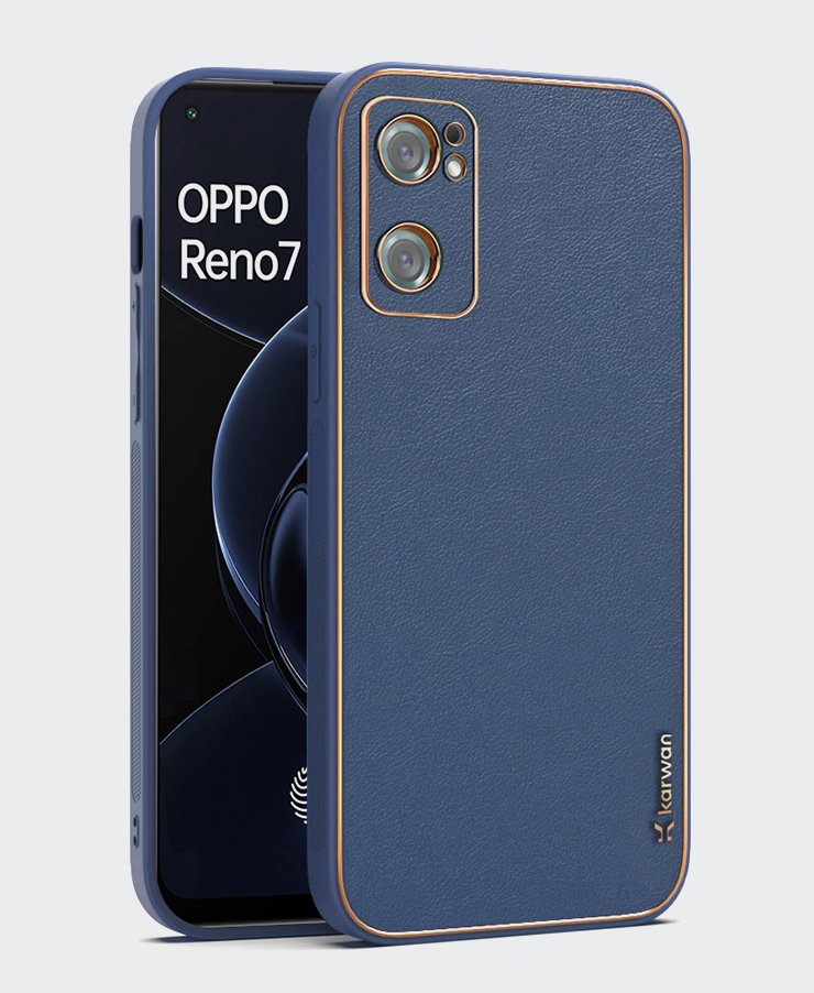 Golden Leather Oppo Reno 7 blue