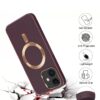 Magsafe-Golden-Leather-IPhone-11-12-WINE