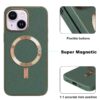 Magsafe-Golden-Leather-IPhone-13-14-Green